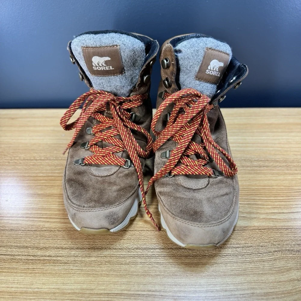 Sorel Boots Women's US 10 Kinetic Conquest Boots Velvet Tan Brown Hiking Gorp‎ - Picture 5 of 8